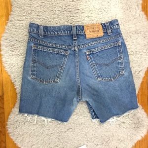 Levi’s Orange Tab High Rise Cut Off Shorts